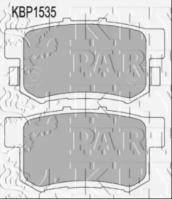 KEY PARTS kbp1535 -  Комплект тормозных колодок, дисковый тормоз
